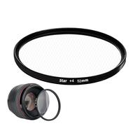 Filtro stella 52 mm | 52 mm filtro a stella per della fotocamera - montaggio filettato in vetro accessori fotografici per studenti di film, blogger di viaggio, videografi, fotografi creatori