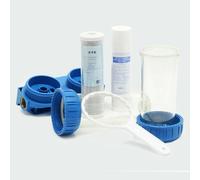 FILTRO TRATTAMENTO ACQUA E CARTUCCIA FILTRANTE DOPPIO STADIO CARBONE ATTIVO 1"