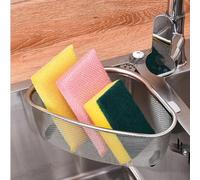 Filtro triangolare per lavello in acciaio inossidabile, cestello di scarico angolare per cucina, filtrazione dei rifiuti alimentari e scarti di verdure (montaggio a parete)