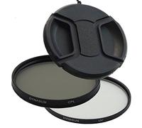 Filtro Ultra Violetto DynaSun UV 55 mm + Polarizzatore Circolare CPL C-PL 55mm +Tappo a Molla Rapido
