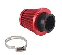 Filtro universale a cono da 38 mm per moto, pit bike 50-125 ATV e quad - Rosso, compatibile con Malossi E5, Hiflofiltro carburatori ’Orto/