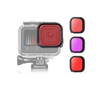 FILTRO UV INF subacqueo impermeabile UV per GoPro Hero 11/10/9 Red