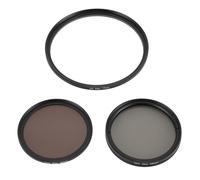 Filtro UV per Fotocamera, CPL ND8 Vetro Ottico 3 in 1 Set di Filtri per Fotocamera con Scatola di Immagazzinaggio per Fotografia, Filtro per Obiettivo Fotocamera DSLR (77mm)