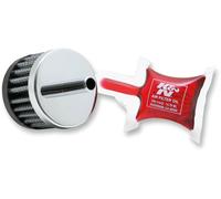 Filtro vapori olio con base in acciaio attacco 1cm K&N 62-1000
