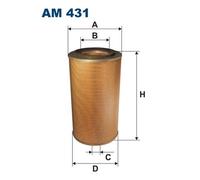 FILTRON AM 431 Filtro aria per DEUTZ-FAHR,IVECO