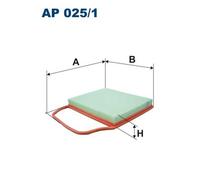 Filtron Filtro Aria Ap025/1