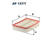 Filtron AP 137/7 Filtro Aria Per NISSAN, RENAULT