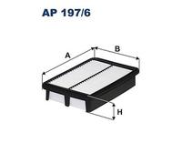 Filtron AP 197/6 Filtro Aria Per Hyundai