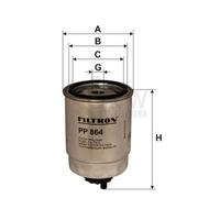 FILTRON Filtro Carburante per Fiat Cassone Fiorino Peugeot 106 II Citroën Saxo