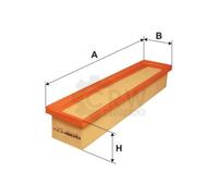 FILTRON Filtro Inserto Aria Per Renault Clio III Twingo II Dacia Sandero