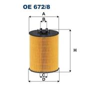 Filtron Filtro Olio OE 672/8 Per BMW 6 Serie Cabriolet 650I 7 Serie 750I Li 740I