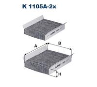 Filtron Filtro cabina K1105A-2X al carbone attivo