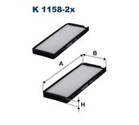 FILTRON K 1158-2x Filtro, Aria abitacolo per CHEVROLET,DAEWOO