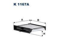 Filtron Filtro abitacolo K 1167A – al carbone attivo – per Renault Scénic II