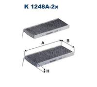 FILTRON K 1248A-2x Filtro, Aria abitacolo per MERCEDES-BENZ,NISSAN,OPEL,RENAULT,