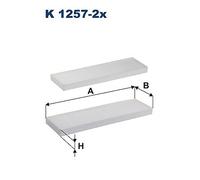 Filtron K 1257-2X Filtro, Aria Interiore Per Hyundai