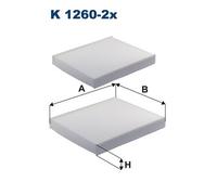 FILTRON K 1260-2x Filtro, Aria abitacolo per ALPINA,BMW,ROLLS-ROYCE