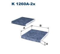 FILTRON K 1260A-2x Filtro, Aria abitacolo per ALPINA,BMW,ROLLS-ROYCE