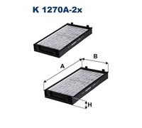 Filtro cabina FILTRON K1270A-2X