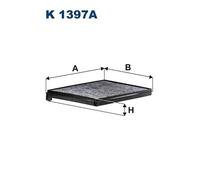 Filtron Filtro abitacolo K 1397A al carbone attivo per DAF