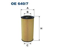 FILTRON OE 640/7 Filtro olio per MERCEDES-BENZ