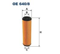 FILTRON OE 640/8 Filtro Olio Per MERCEDES-BENZ
