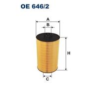 FILTRON OE 646/2 Olio per Bredamenarinibus, Erf , Laz, Man, Neoplan, Plaxton