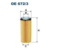 FILTRON OE 672/3 Filtro olio per BMW
