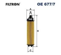 FILTRON OE 677/7 Filtro olio per MERCEDES-BENZ
