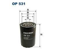 FILTRON Filtro Olio OP 531 OPEL,BEDFORD,ASCONA B (81_, 86_, 87_, 88_),Omega A Sedan (V87),Omega A Caravan (V87),REKORD E (17_-19_, 11_, 14_, 16_)