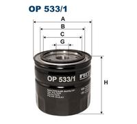 FILTRON OP 533/1 Filtro olio per DODGE,FORD,FORD AUSTRALIA,FORD USA,JEEP,LAND RO