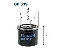 FILTRON OP 539 Filtro olio per INNOCENTI,LANDINI,MARUTI,SUZUKI