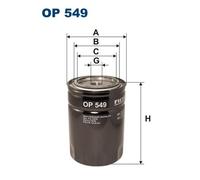FILTRON Filtro Olio OP 549 FIAT,NISSAN,VOLVO,135 Dino Coupe (135_),135 Dino Spider (135_),NAVARA (D22),164 Sedan,Fulvia Coupe (818_)