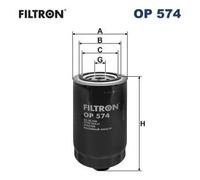 FILTRON OP 574 Filtro olio per VOLVO,VW