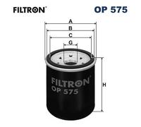 FILTRON OP 575 Filtro olio per BRILLIANCE,CHERY,CHEVROLET,CITROËN,DEUTZ-FAHR,EUN
