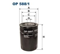 Filtro olio Filtro ad avvitamento OP 588/1 FILTRON per NISSAN CARBODIES BMC FORD