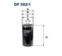 FILTRON OP 592/1 Filtro olio per ASTRA,FIAT,IRISBUS,IVECO,MAN