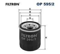 FILTRON OP 595/2 Filtro olio per HYUNDAI,KIA