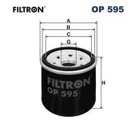 FILTRON OP 595 Filtro olio per ALPINE,ASIA MOTORS,DACIA,FORD,HONDA,HYUNDAI,INFIN