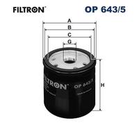FILTRON OP 643/5 Filtro olio per DACIA,INFINITI,MERCEDES-BENZ,NISSAN,RENAULT