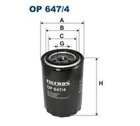 FILTRON OP 647/4 Filtro olio per AVIA,FORD,MASERATI