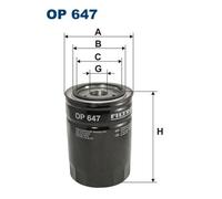 FILTRON OP 647 Filtro olio per DEUTZ-FAHR,FENDT,FORD,IVECO,KRAMER,LAMBORGHINI,MA