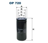 FILTRON OP 720 Filtro olio per CASE IH,DEUTZ-FAHR,FIAT,JOHN DEERE,NEW HOLLAND,VO