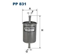 FILTRON PP 831 Filtro carburante per ALFA ROMEO,AUDI,BITTER,CITROËN,DAEWOO,FIAT,
