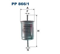 FILTRON PP 866/1 Filtro carburante per INDIGO,MITSUBISHI,VOLVO