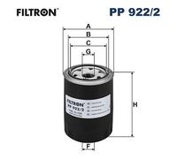 Filtron Filtro carburante PP 922/2 ad avvitamento per MAZDA CX-30 1.8 2019-