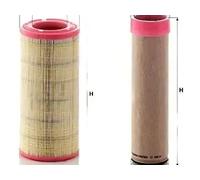 Filtroo aria + Filtroo aria secondario MANN-FILTER per AEBI, ANDORIA