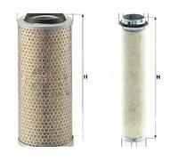 Filtroo aria + Filtroo aria secondario MANN-FILTER per CASE IH, FENDT
