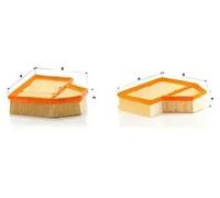 Filtroo aria MANN-FILTER per BMW 5 E60, 5 E61, 6 E63, 6 E64, E60, E61