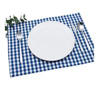 FILU Cotton Placemat (Set of 4, Blue/White) 100% Cotton